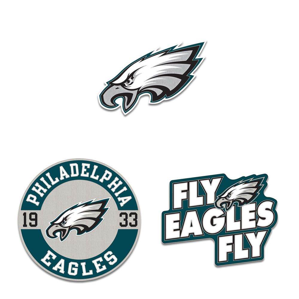 Philadelphia Eagles Enamel Pin Set 3 Piece Collection - ToylandEU