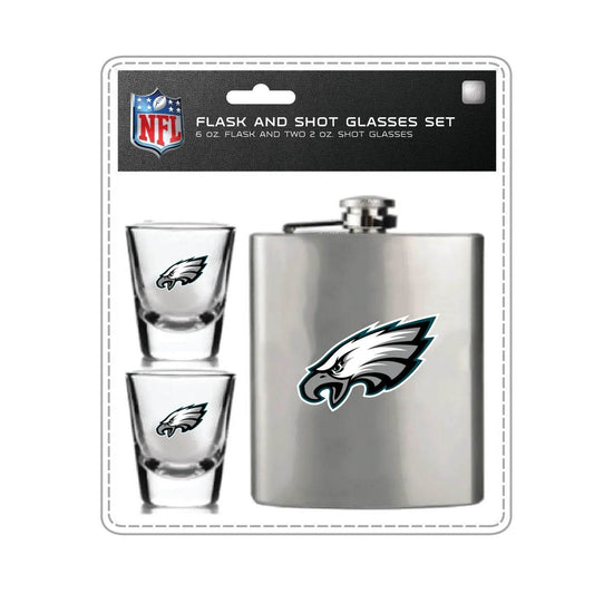 Philadelphia Eagles Flask and Shot Glass Set For Fans - ToylandEU