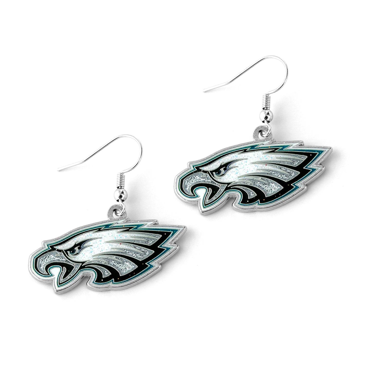 Philadelphia Eagles Glitter Dazzle Earrings Jewelry - ToylandEU