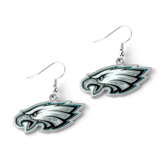 Philadelphia Eagles Glitter Dazzle Earrings Jewelry - ToylandEU