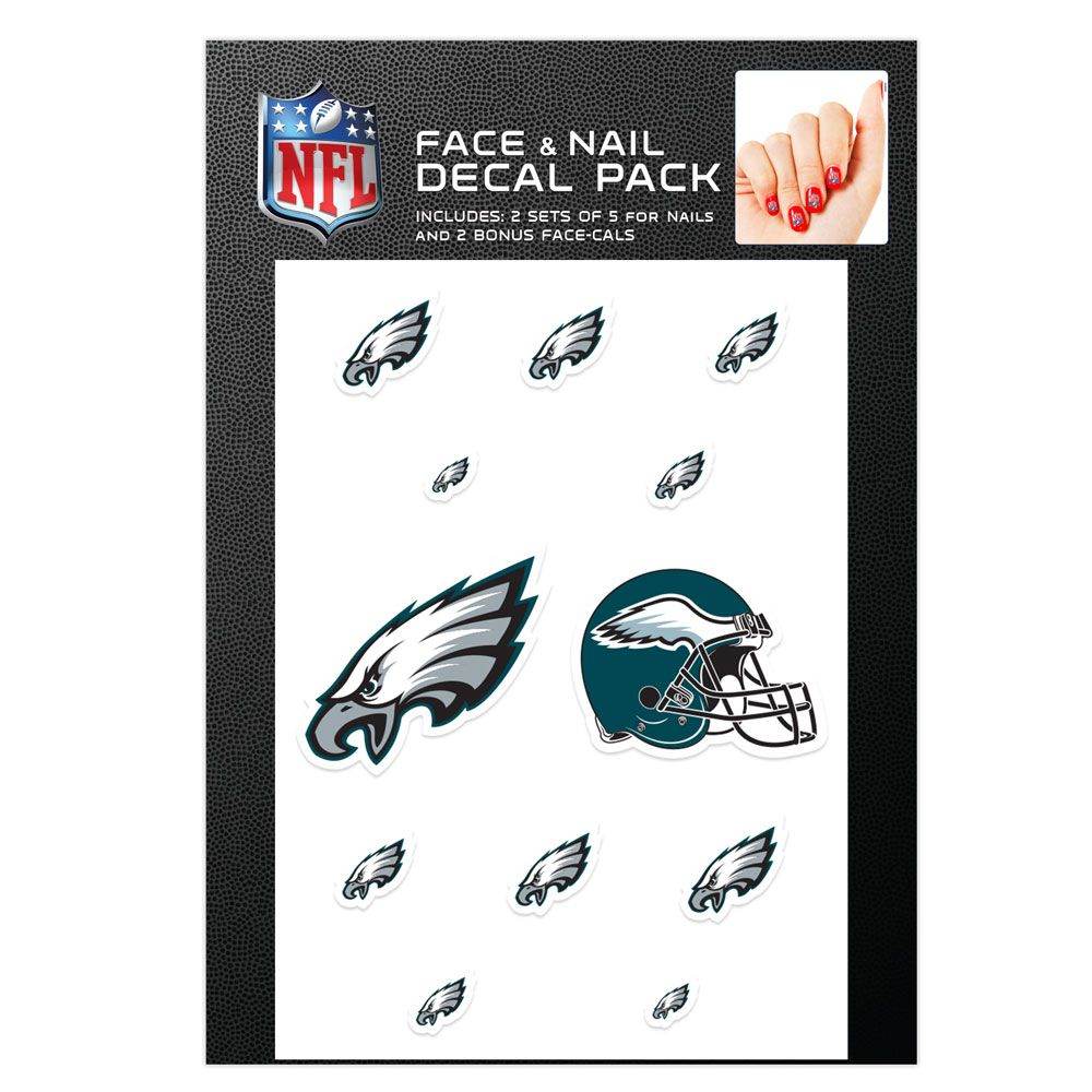 Philadelphia Eagles Nail Cals and Face Cals Fan Kit - ToylandEU
