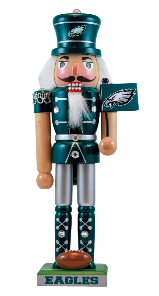 Philadelphia Eagles Nutcracker Handcrafted Wood Collectible - ToylandEU