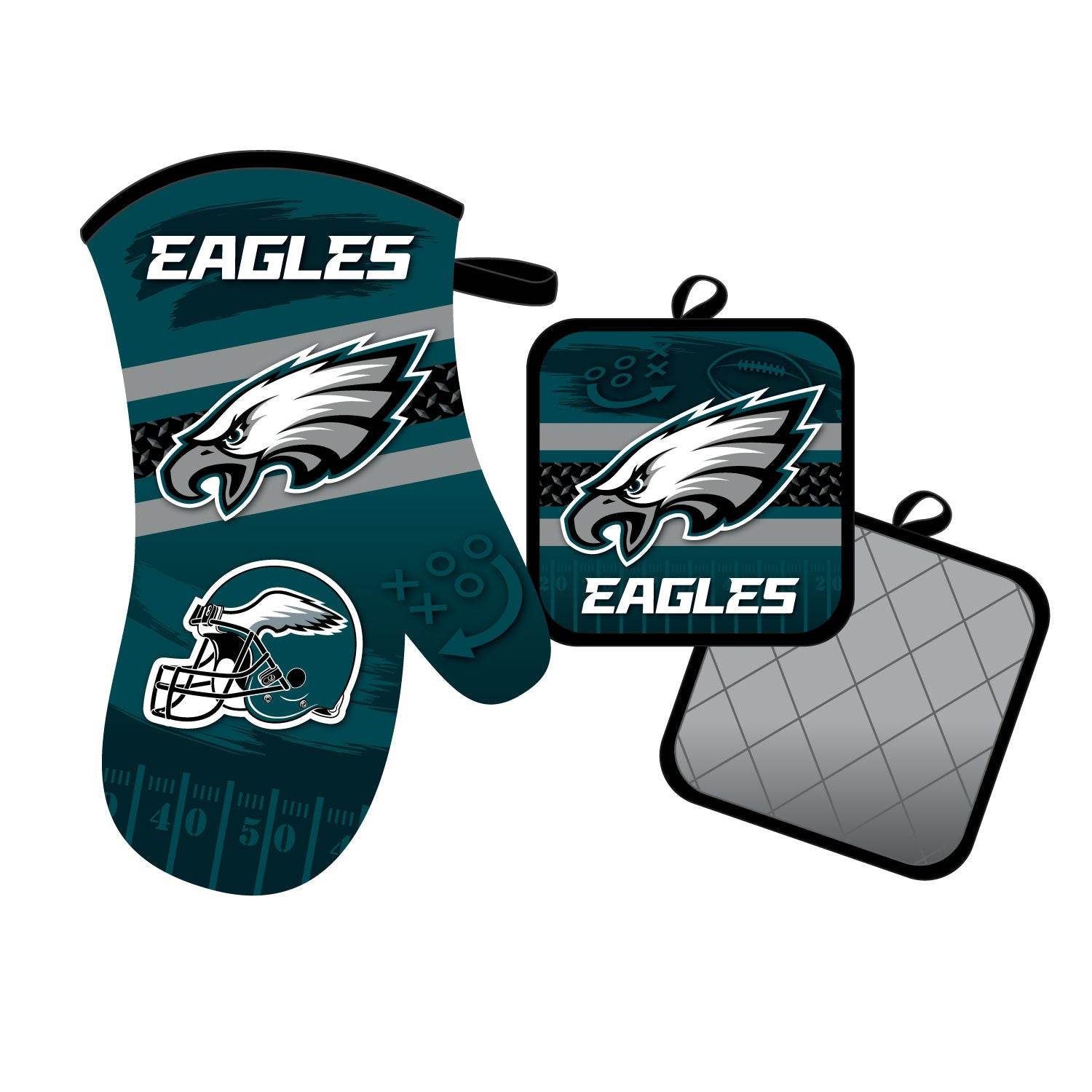 Philadelphia Eagles Oven Mitt And Pot Holder Set Official - ToylandEU