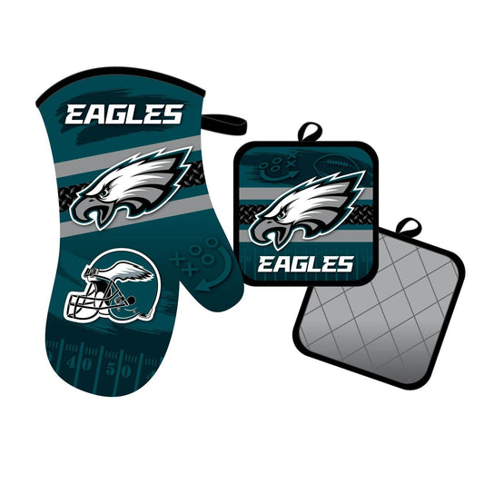 Philadelphia Eagles Oven Mitt And Pot Holder Set Official - ToylandEU