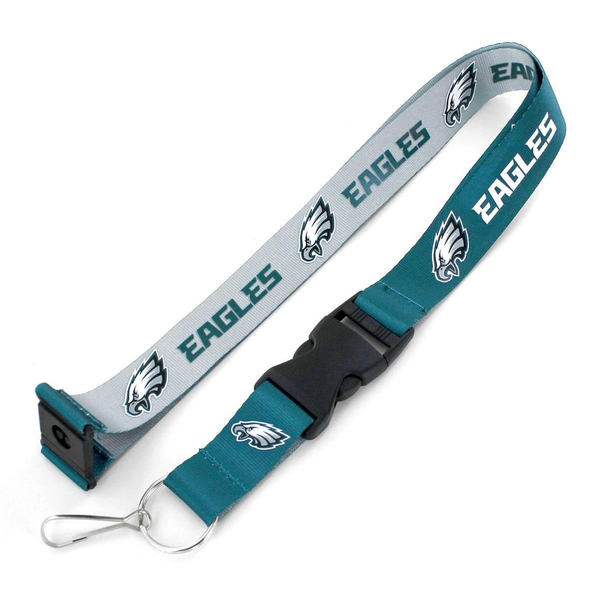 Philadelphia Eagles Reversible Lanyard Green Gray Aminco - ToylandEU
