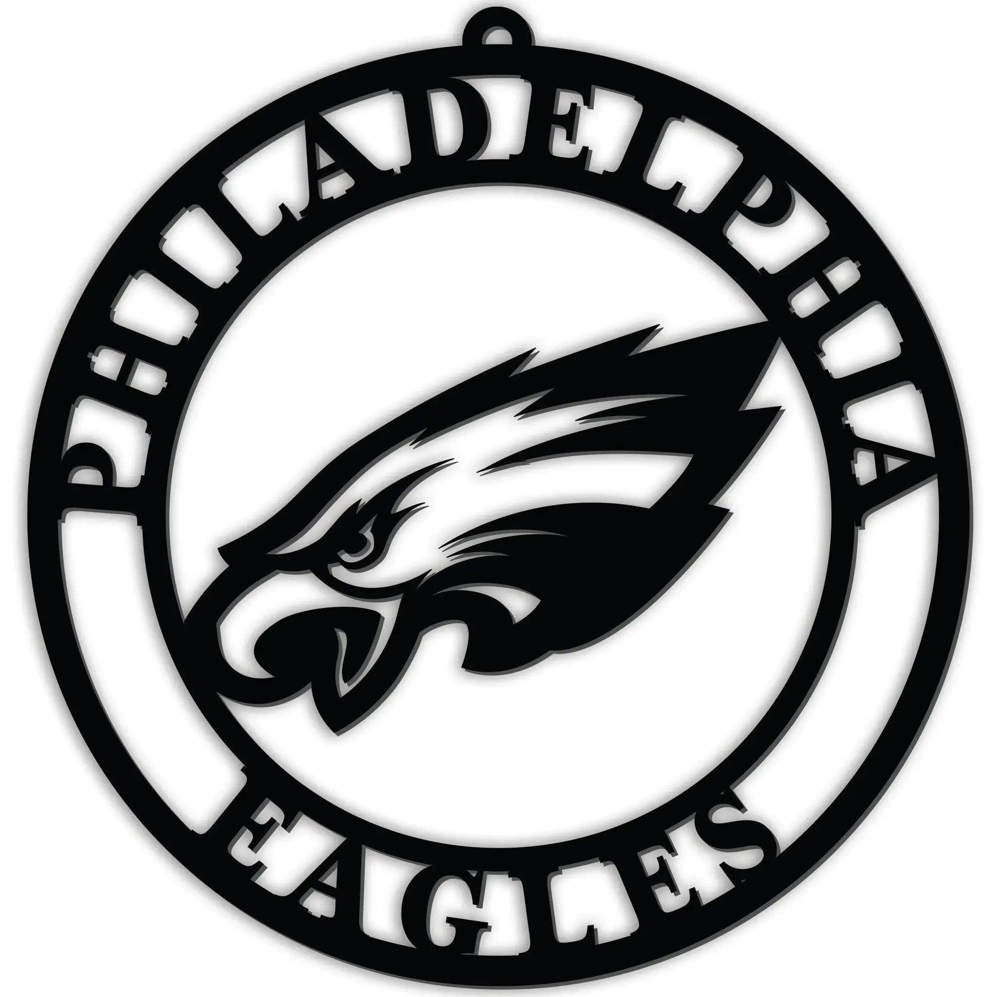  Philadelphia Eagles Sign Door Hanger 16 Inch Black PVC -  ToylandEU™