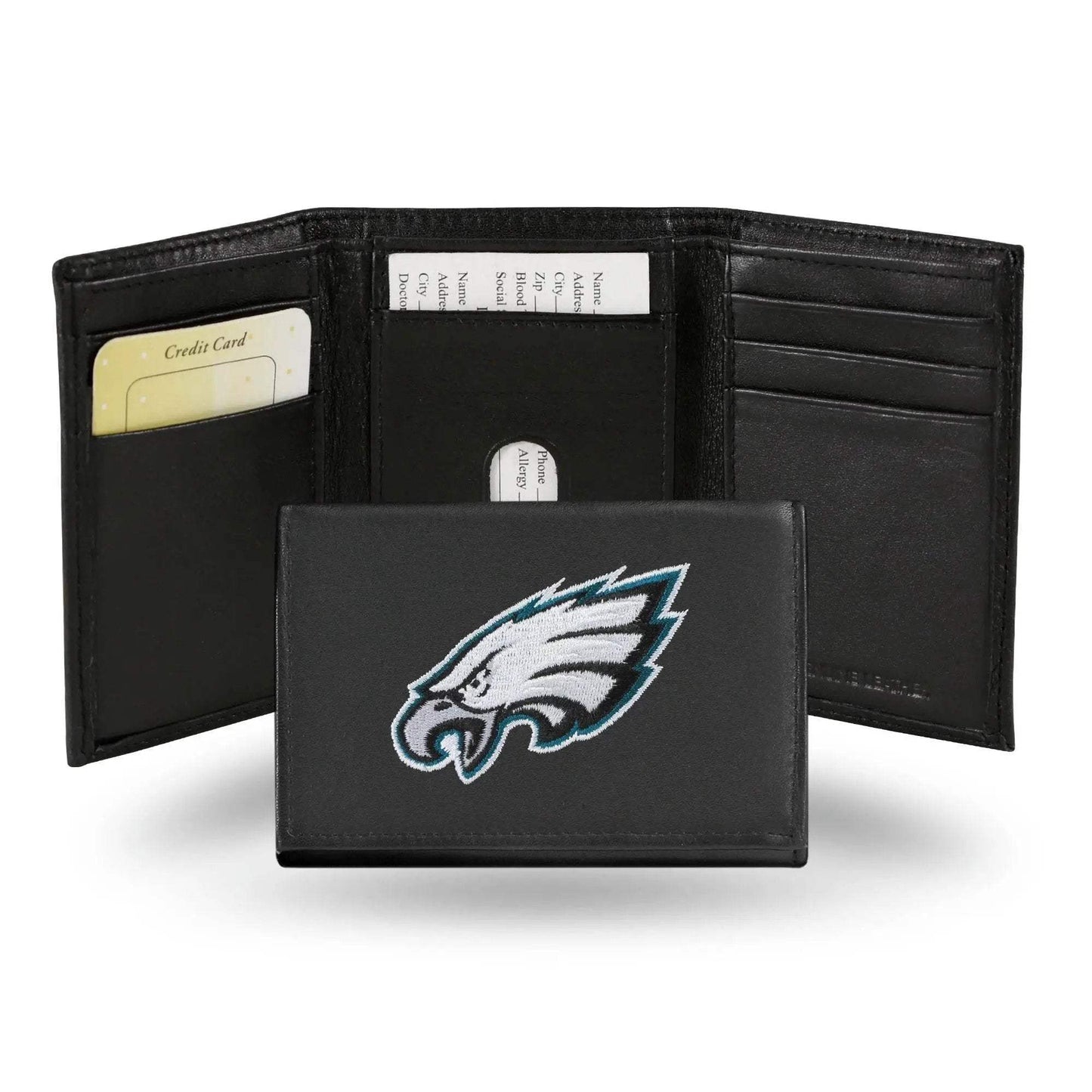 Philadelphia Eagles Wallet Trifold Leather Embroidered - ToylandEU