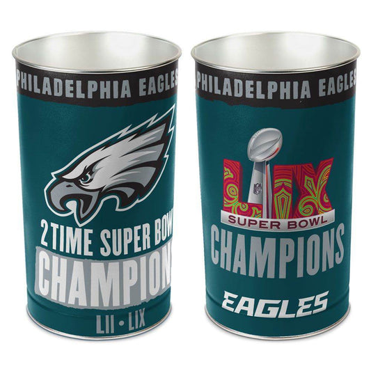 Philadelphia Eagles Wastebasket 15 Inch Super Bowl 59 Champ - ToylandEU