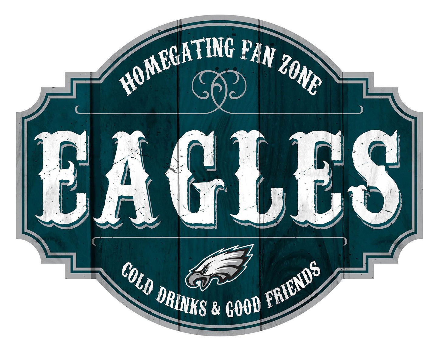 Philadelphia Eagles Wood Sign 12 Inch Homegating Tavern - ToylandEU