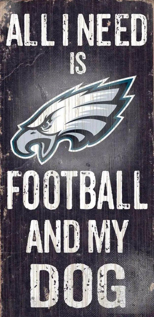  Philadelphia Eagles Wood Sign Football and Dog 6x12 Inches -  ToylandEU™