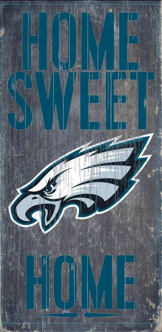  Philadelphia Eagles Wood Sign Home Sweet Home 6x12 Inches -  ToylandEU™