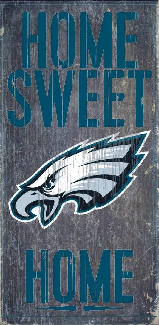  Philadelphia Eagles Wood Sign Home Sweet Home 6x12 Inches -  ToylandEU™