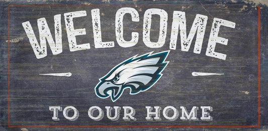  Philadelphia Eagles Wood Sign Welcome To Our Home 12x6 -  ToylandEU™