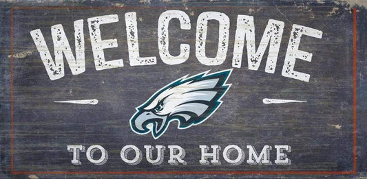 Philadelphia Eagles Wood Sign Welcome To Our Home 12x6 -  ToylandEU™