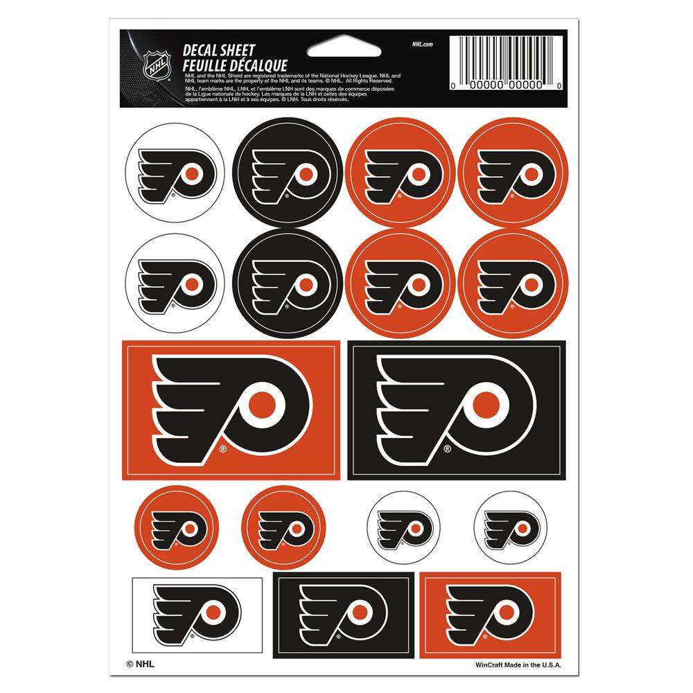 Philadelphia Flyers 5x7 Vinyl Decal Sheet Stickers Pack - ToylandEU