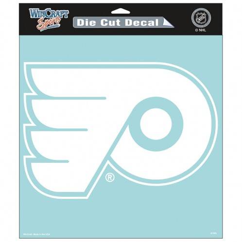 Philadelphia Flyers Die Cut Vinyl Decal 8x8 Outdoor White - ToylandEU