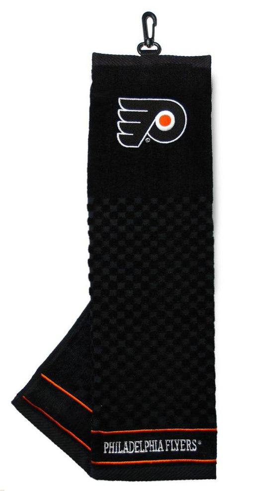 Philadelphia Flyers Embroidered Golf Towel 16x22 Tri Fold - ToylandEU