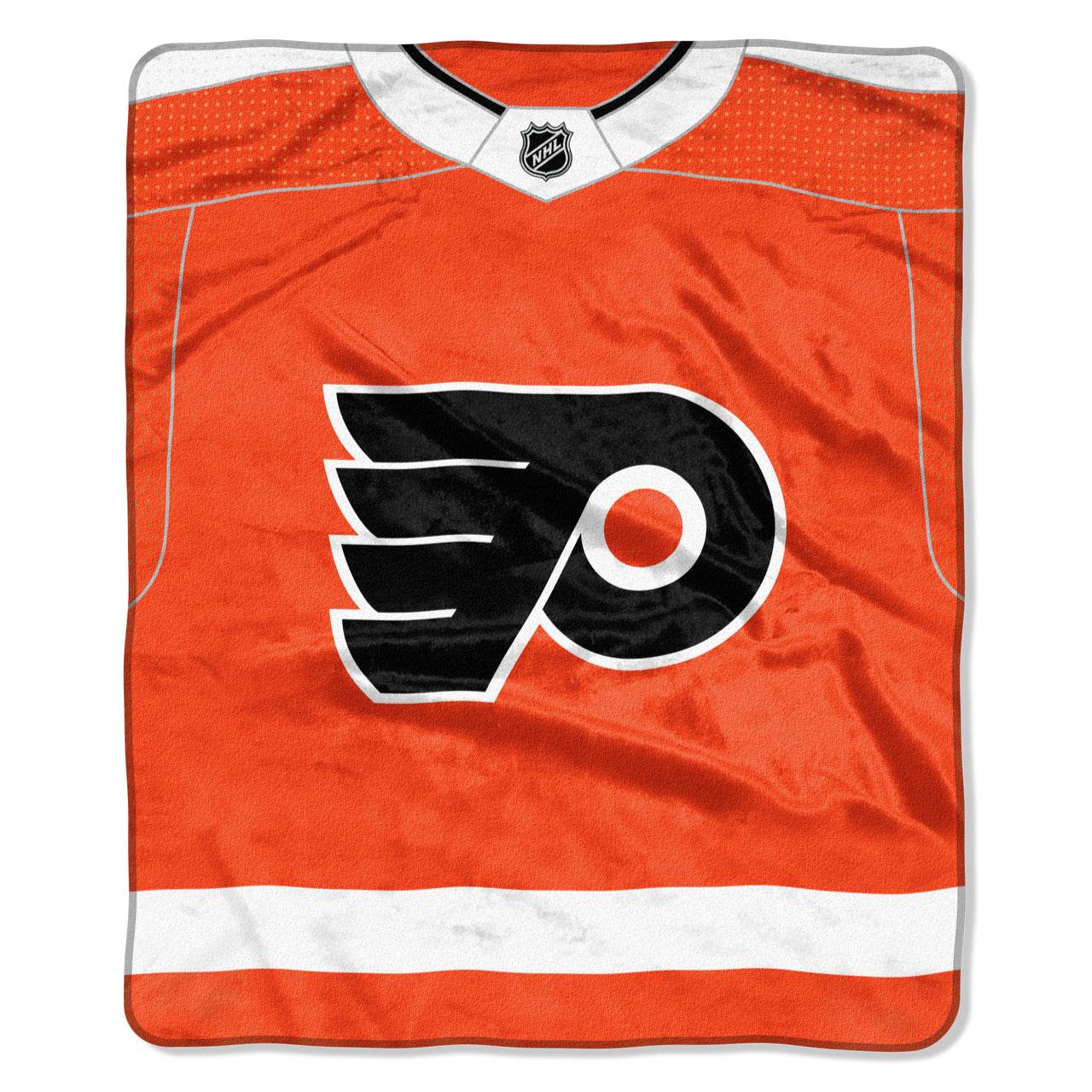 Philadelphia Flyers Raschel Blanket 50x60 New Jersey Design - ToylandEU