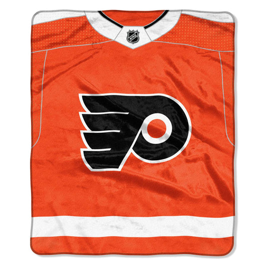 Philadelphia Flyers Raschel Blanket 50x60 New Jersey Design - ToylandEU