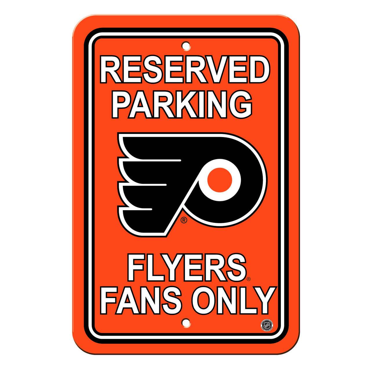 Philadelphia Flyers Reserved Parking Sign 12x18 Plastic - ToylandEU