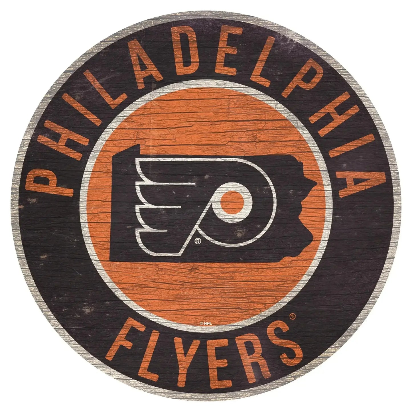  Philadelphia Flyers Rustic Round Wood Sign State Design -  ToylandEU™
