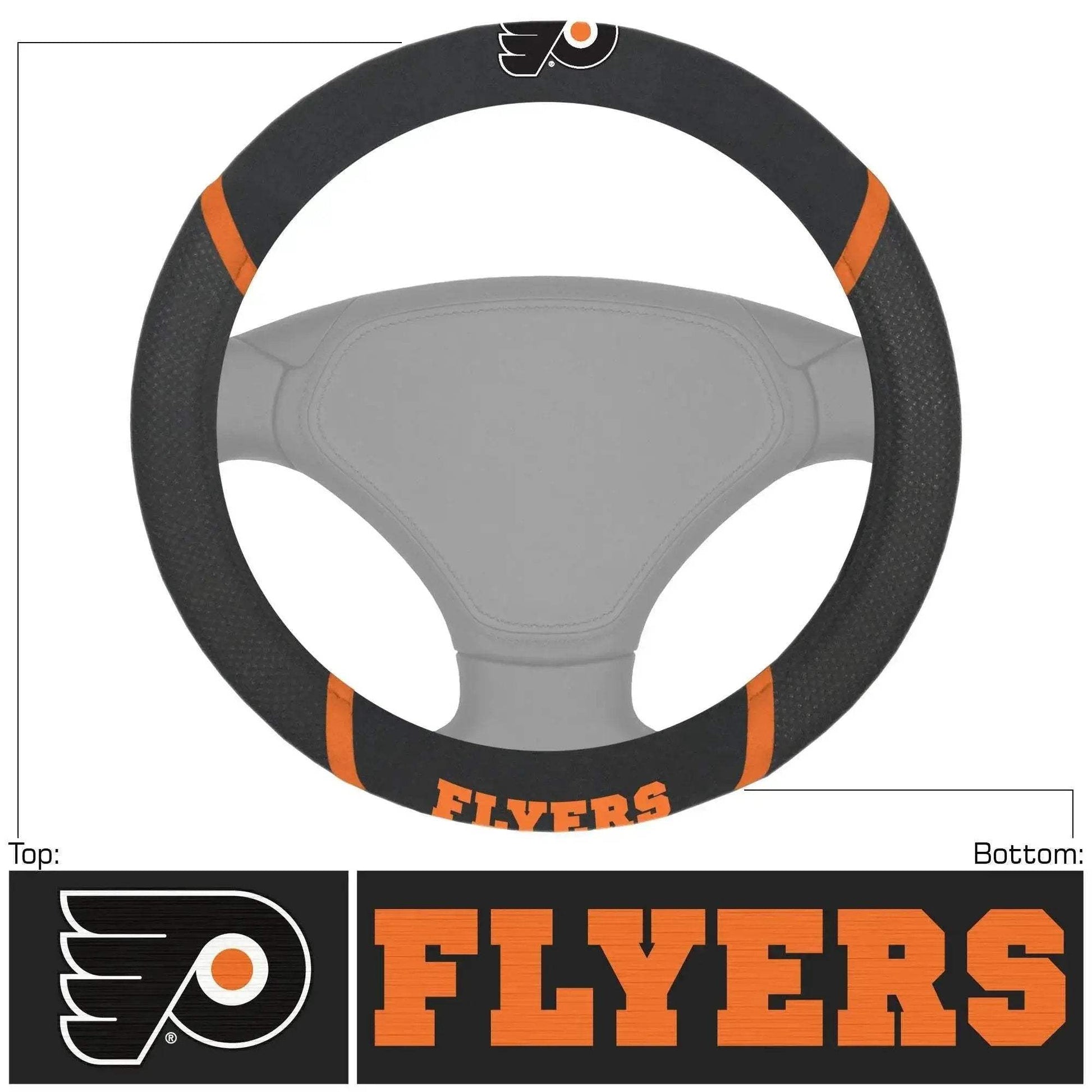  Philadelphia Flyers Steering Wheel Cover Mesh And Suede -  ToylandEU™