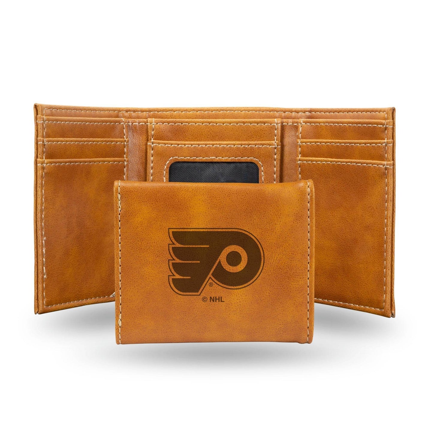 Philadelphia Flyers Trifold Leather Wallet Laser Engraved - ToylandEU