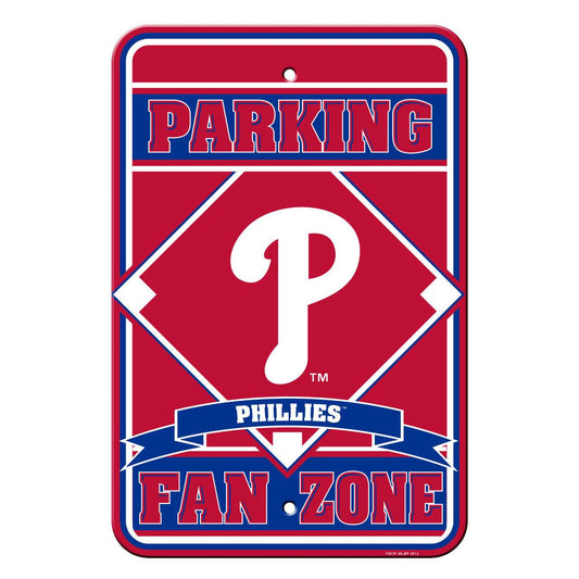 Philadelphia Phillies 12x18 Plastic Parking Sign Fan Zone - ToylandEU