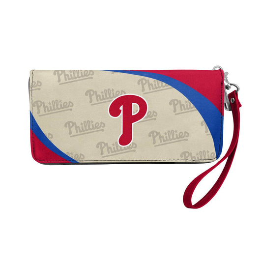 Philadelphia Phillies Curve Zip Organizer Wallet Wristlet - ToylandEU