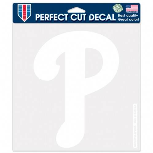 Philadelphia Phillies Decal 8x8 White Perfect Cut Vinyl - ToylandEU