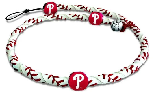  Philadelphia Phillies Frozen Rope Necklace Baseball Leather -  ToylandEU™