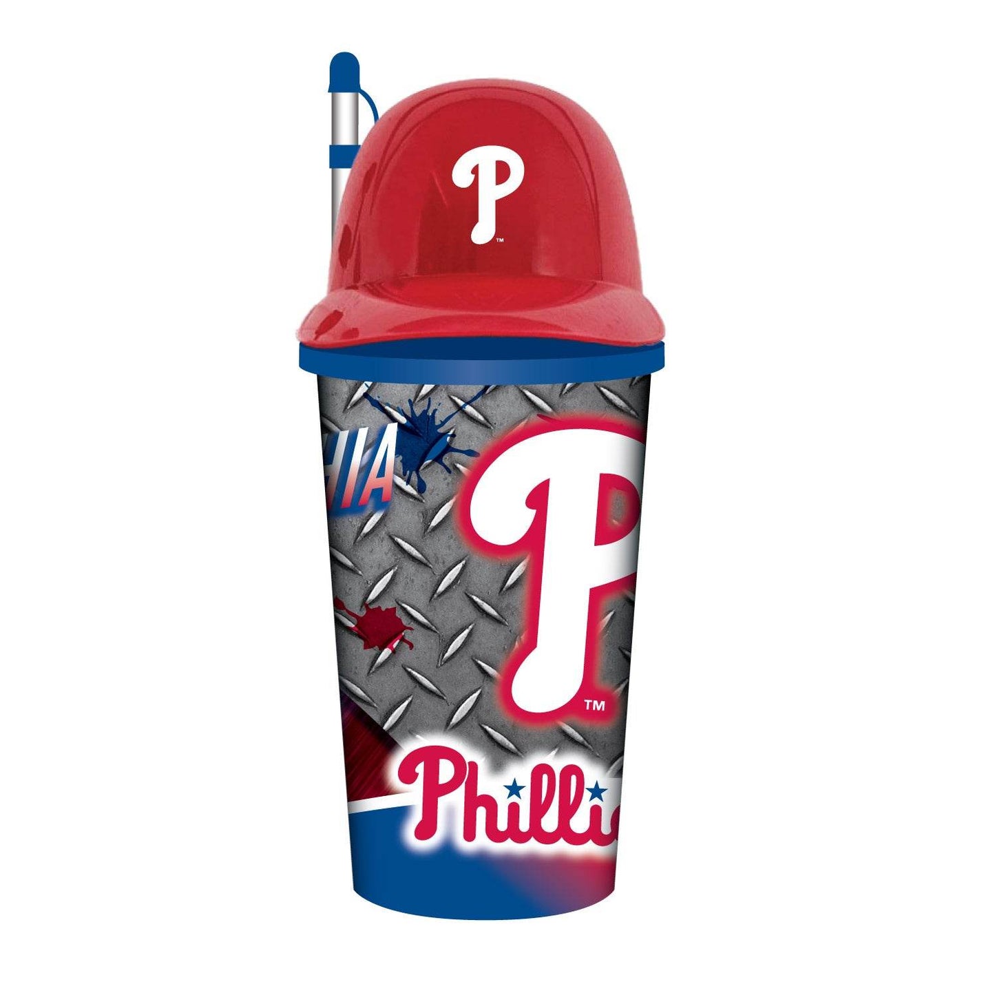 Philadelphia Phillies Helmet Cup 32Oz Plastic With Straw - ToylandEU