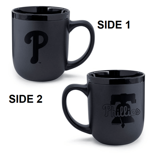 Philadelphia Phillies Matte Black Coffee Mug 17oz Ceramic - ToylandEU