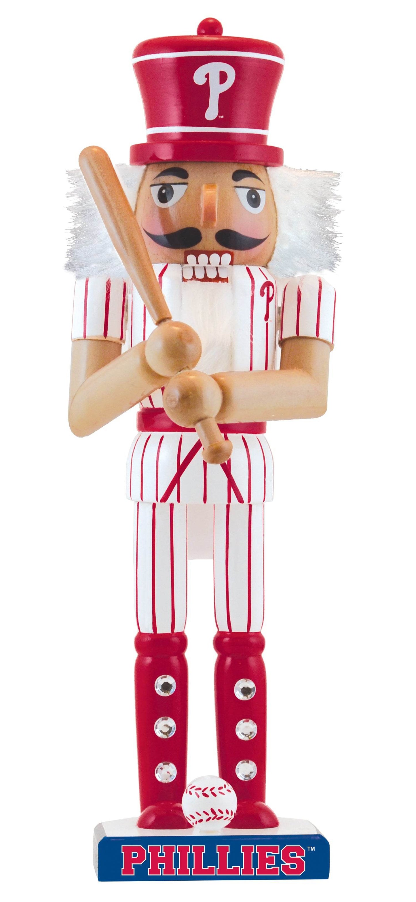 Philadelphia Phillies Nutcracker Handcrafted Wood Sculpture - ToylandEU