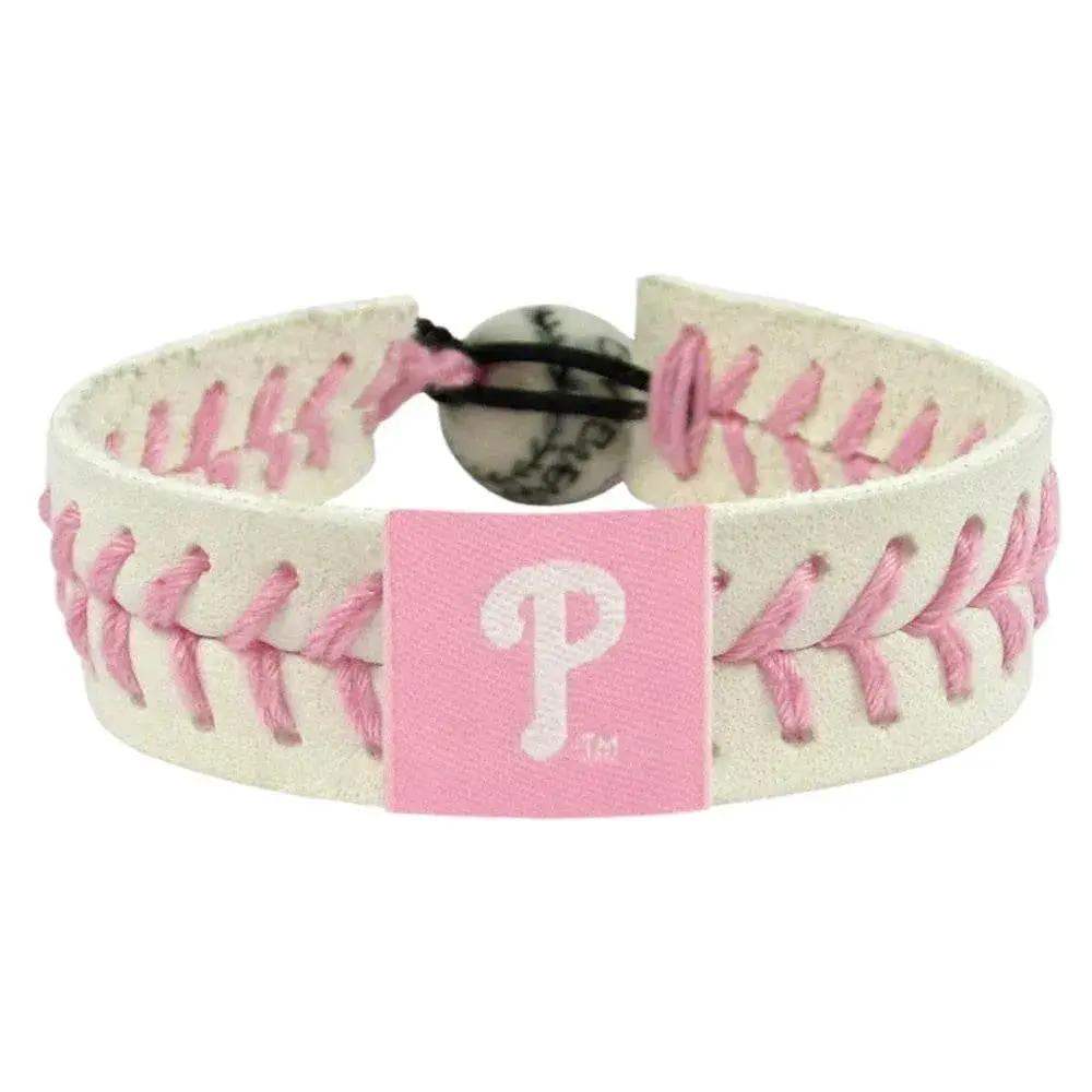 Philadelphia Phillies Pink Leather Baseball Bracelet -  ToylandEU™