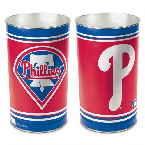 Philadelphia Phillies Wastebasket 15 Inch Metal Trash Can - ToylandEU