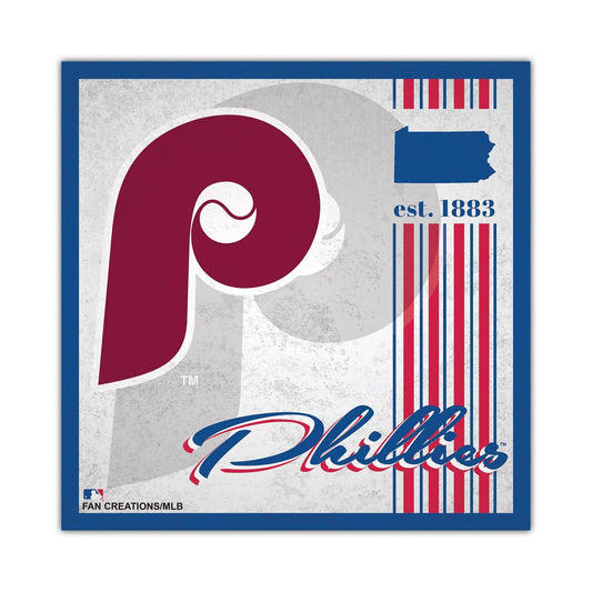 Philadelphia Phillies Wood Premium Sign 10x10 Album Design - ToylandEU