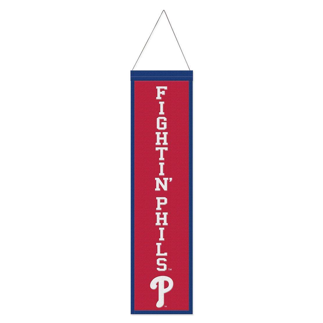 Philadelphia Phillies Wool Banner 8x32 Heritage Slogan - ToylandEU