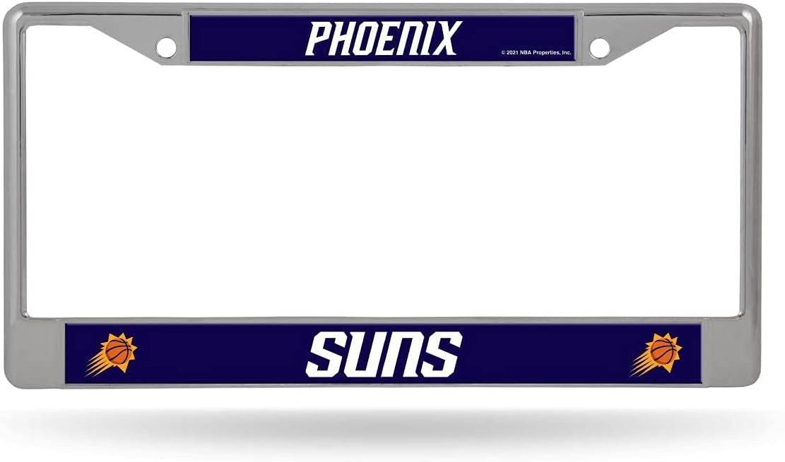 Phoenix Suns Chrome License Plate Frame With Logo Insert - ToylandEU