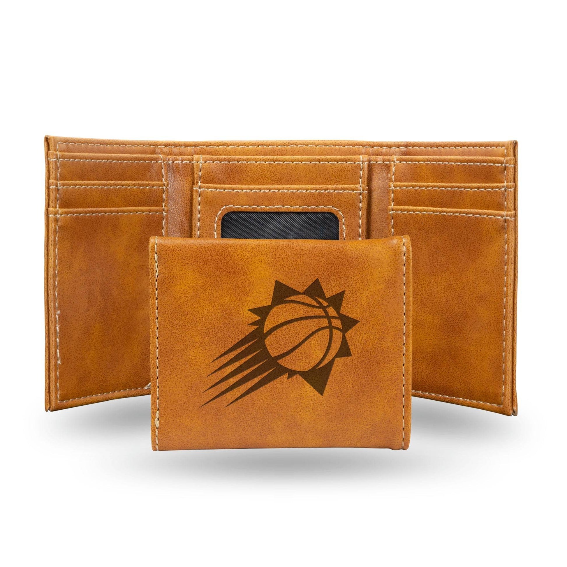 Phoenix Suns Trifold Wallet Laser Engraved Leather Gift - ToylandEU