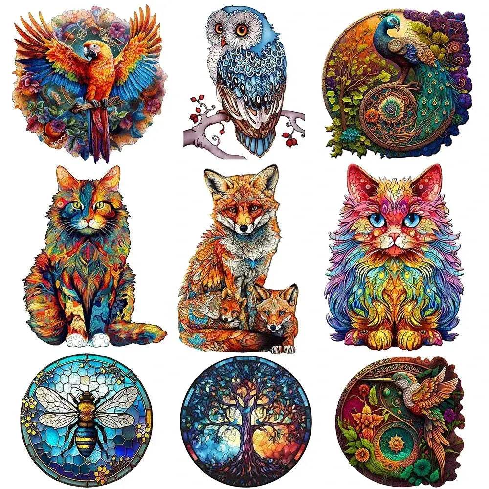 Phoenix Themed Wooden Jigsaw Puzzle For Adults Great Gift - ToylandEU