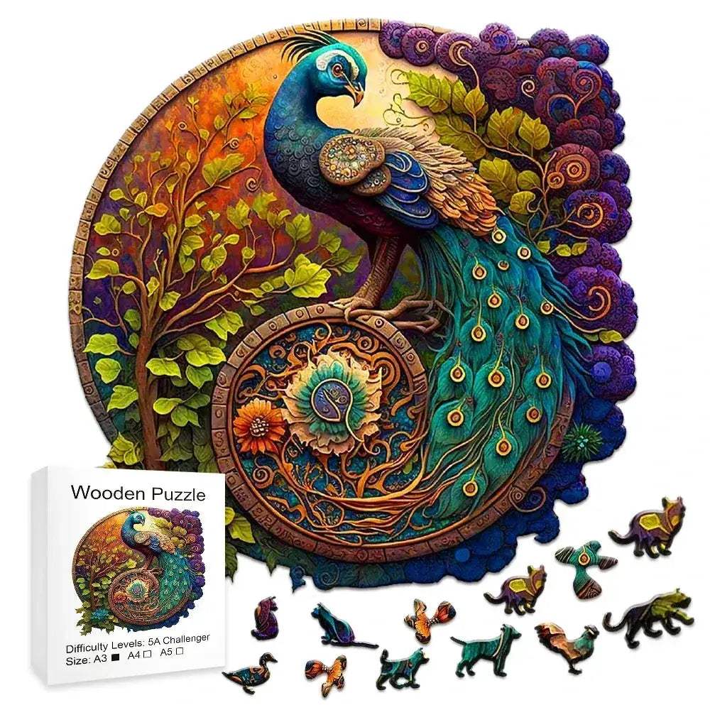 Phoenix Themed Wooden Jigsaw Puzzle For Adults Great Gift - ToylandEU