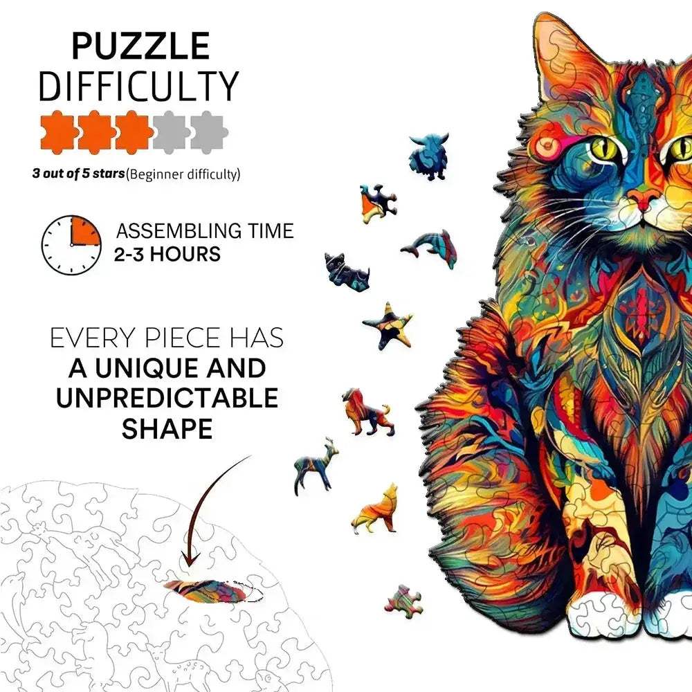 Phoenix Themed Wooden Jigsaw Puzzle For Adults Great Gift - ToylandEU
