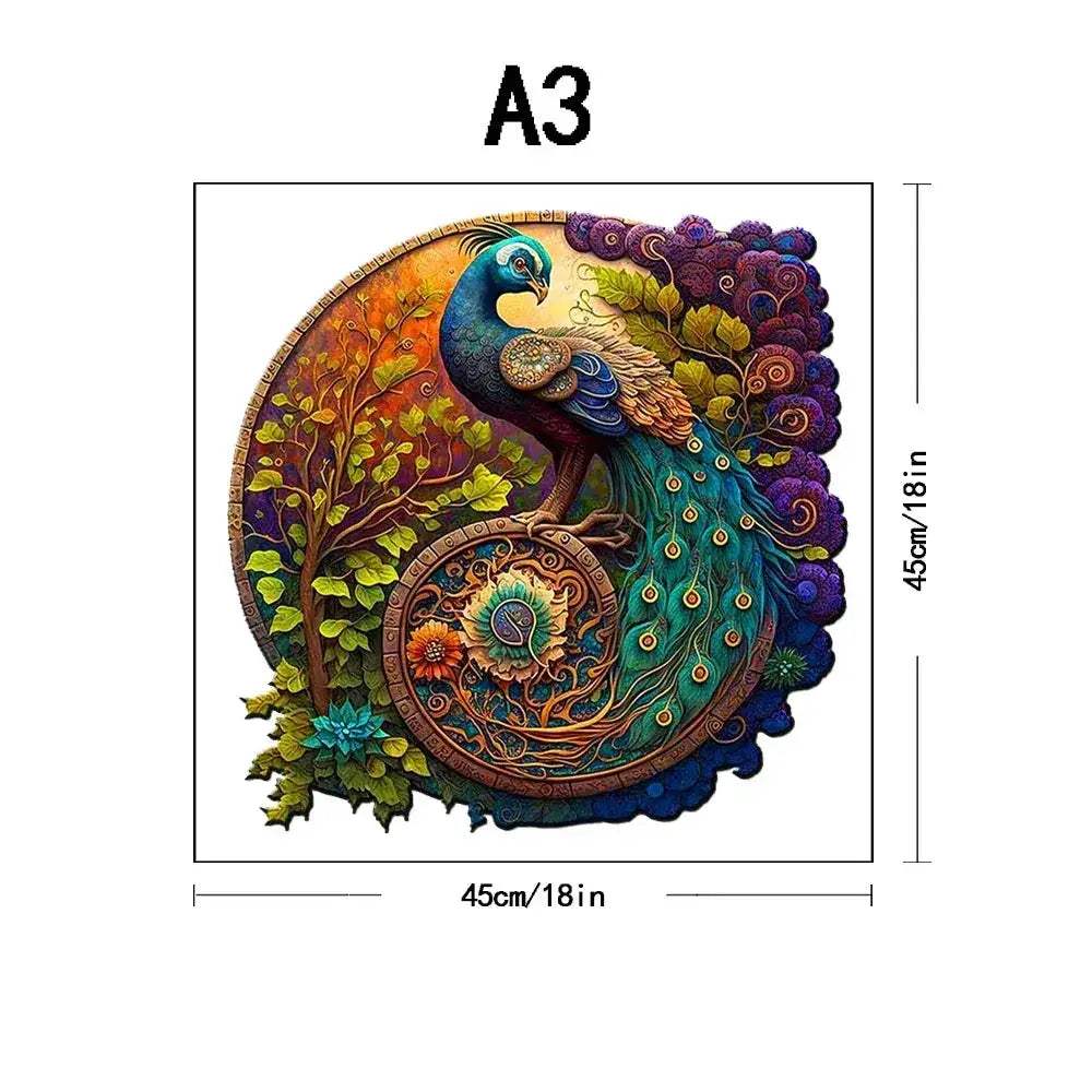 Phoenix Themed Wooden Jigsaw Puzzle For Adults Great Gift - ToylandEU