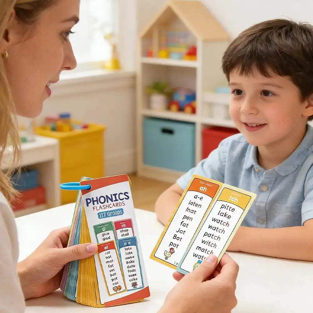 Phonics Word Lists Cards Memory Cards Teacher Teaching Aids English Vocabulary Building Learning Flashcards Classroom Must Haves - ToylandEU