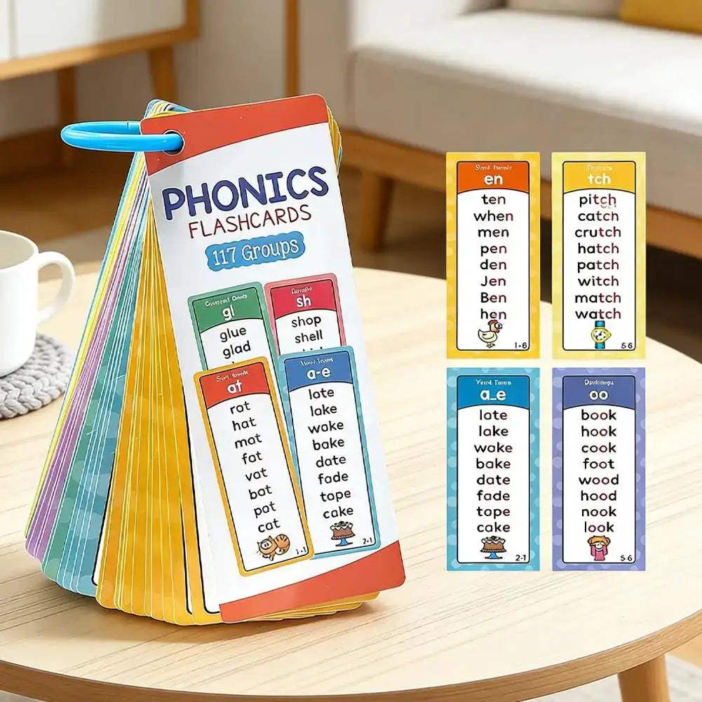 Phonics Word Lists Cards Memory Cards Teacher Teaching Aids English Vocabulary Building Learning Flashcards Classroom Must Haves - ToylandEU