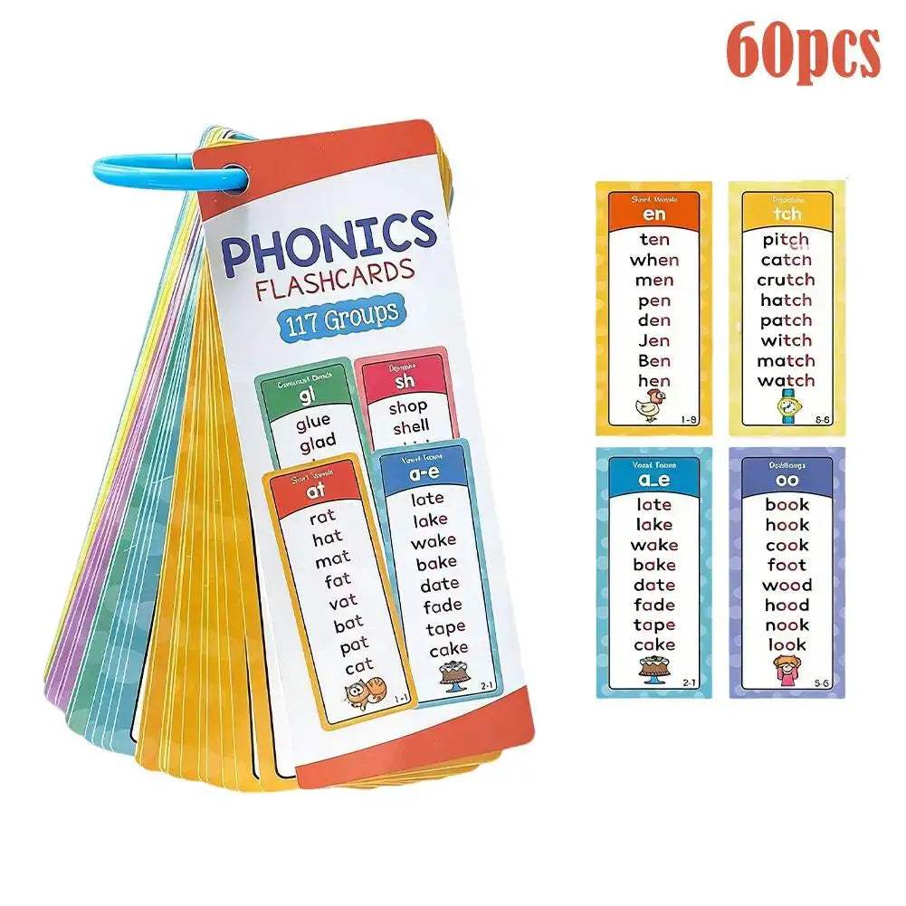 Phonics Word Lists Cards Memory Cards Teacher Teaching Aids English Vocabulary Building Learning Flashcards Classroom Must Haves - ToylandEU