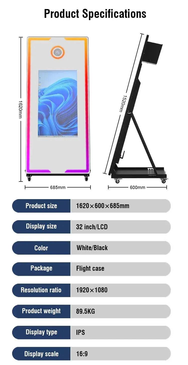  Photo Booth Selfie Mirror RGB Lighting Premium Edition -  ToylandEU™