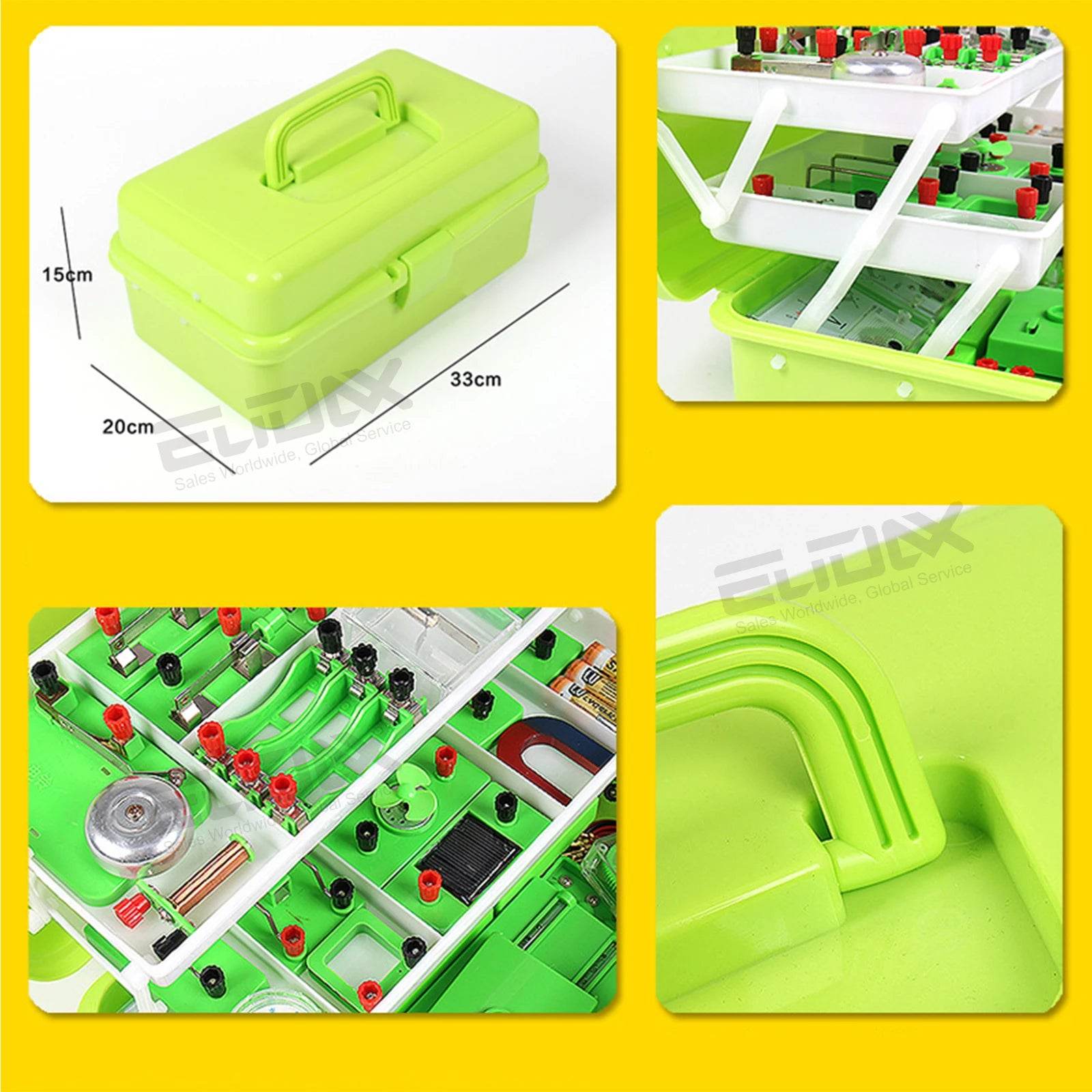 Physics Labs Basic Electricity Discovery Circuit Magnetism Experiment Kits Science Education Toy for Junior Senior High School - ToylandEU