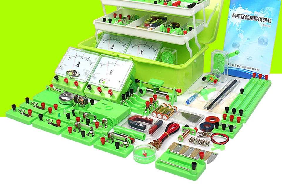 Physics Labs Basic Electricity Discovery Circuit Magnetism Experiment Kits Science Education Toy for Junior Senior High School - ToylandEU